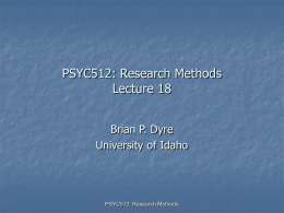 Lecture18 - University of Idaho