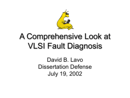 A Comprehensive Look at VLSI Fault Diagnosis