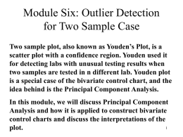 Module Six: Outlier Detection for Two Sample Case, Youden Plot