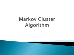 Markov Clustering Algorithm