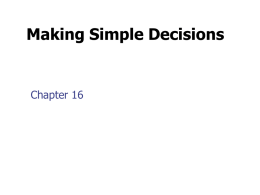 chapter 16 making simple decision - Der