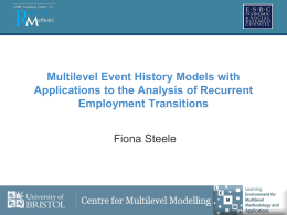Multi Event History Models with Applications to the Analysis of