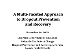 Event dropout rate - National Association for the Education of