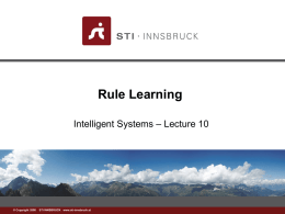 Rule Learning - Teaching-WIKI