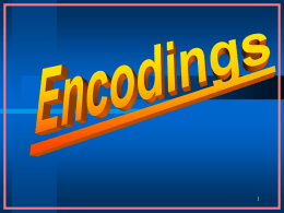 Encodings