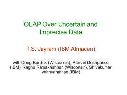OLAP Over Uncertain and Imprecise Data