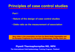 Principles of case control studies(1).