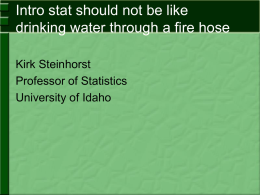 Firehose talk - University of Idaho