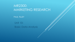Chapter 20 - Exploring Marketing Research