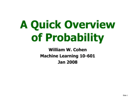 probability-1-23-200.. - Carnegie Mellon School of Computer Science