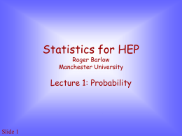 Lecture 1 - University of Manchester