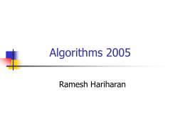 class3 - Ramesh Hariharan