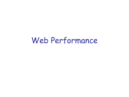 WebPerformanceCharacterization