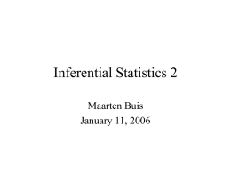 Inferential Statistics 2