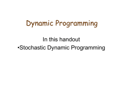 Stochastic Dynamic Programming