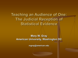 Teaching an Audience of One: The Judicial
