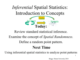 Spatial Statistics - The University of Texas at Dallas