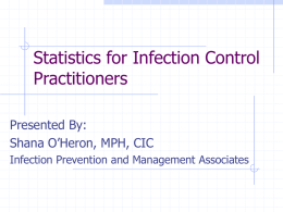 StatisticsforInfecti.. - Texas Society of Infection Control & Prevention