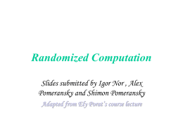 RandomizedComputation