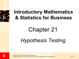 PPT Chapter 21 - McGraw Hill Higher Education