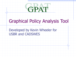 Graphical Policy Analysis Tool