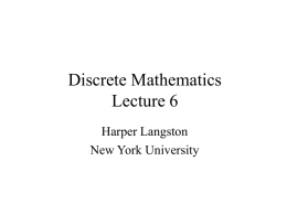 Lecture Notes - New York University