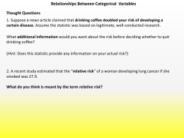 Relationships Between Categorical Variables