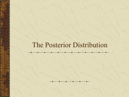 The Posterior Distribution