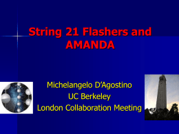 String 21 Flashers and AMANDA