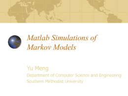 Markov Processes - Lyle School of Engineering