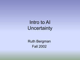 Lecture 11: Uncertainty