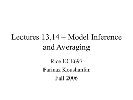 Lecture 12 – Model Assessment and Selection