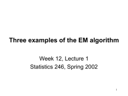 Examples of the EM algorithm