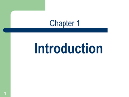 Ch01 - Introduction