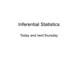 Inferential Statistics - 49-269-205