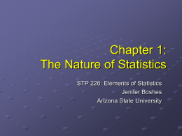 Chapter 01 Notes - Arizona State University