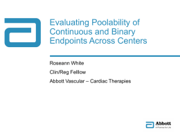 Evaluating Poolability of Continuous and Binary Endpoints Across