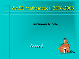 EIS-wasl Gr8 2008 Math