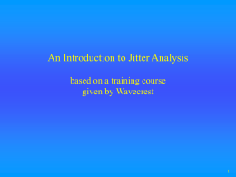 An Introduction to Jitter Analysis