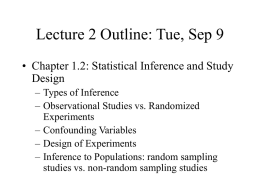 Tue, Sep 9 - Wharton Statistics Department