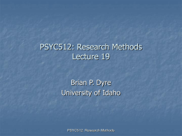 Lecture19 - University of Idaho