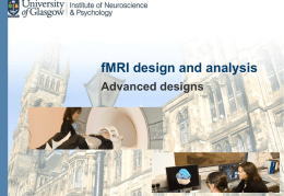 MSc_fMRI_Advanced design and analysis