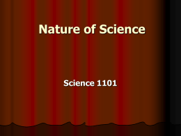 Nature of Science - Faculty Web Pages