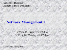 Network Management - Eastern Illinois University