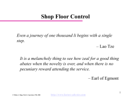 Shop Floor Control