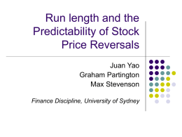 A Test on Predictability of Stock Price Reversal