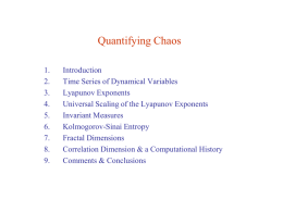 Quantifying Chaos