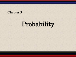 Chapter 3: Probability