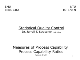 Measures of Process Capability