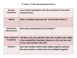 7th Grade- 2nd Nine Weeks Review #4 Day 1
